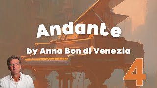 Andante by Anna Bon di Venezia Trinity Grade 4 Piano [upl. by Mas]