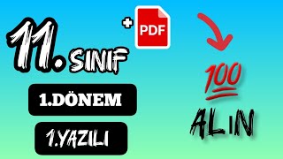 11SINIF TARİH 1DÖNEM 1YAZILI HAZIRLIK SORULARI MEBE PARELEL [upl. by Salazar]