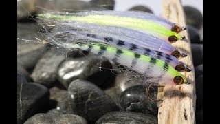 Polar Fibre minnow baitfish saltwater streamer Fly Tying [upl. by Kienan]