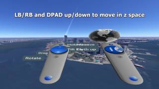 Google Earth VR without Touch tracked motion controllers using XInputXBOX360 controller on Steam [upl. by Yolande]