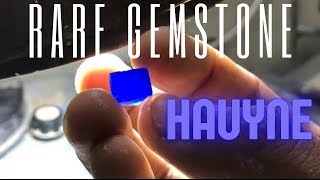 Rare Gemstone Hauyne  Cutting Faceting and polishing  Cut 280 carats [upl. by Emse]