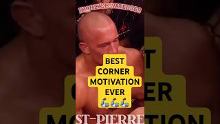 BEST CORNER ADVICE IVE EVER HEARD 💯💯💯 highlyelevated369 georgesstpierre ufc coach motivation [upl. by Liborio]