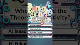 Theory Of Relativity🧪  Science Quiz  Padhai  General Knowledge  shorts [upl. by Hillie836]