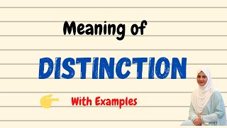 Daily vocabulary  Distinction Meaning  Vocabgram [upl. by Jovi338]