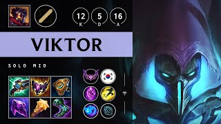 Viktor Mid vs Kassadin Unstoppable  KR Master Patch 1417 [upl. by Yakcm]