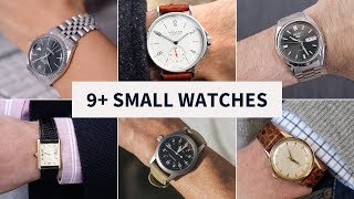 9 Great Watches for Small Wrists Under 40mm  Seiko Rolex Hamilton and MORE [upl. by Bertila433]