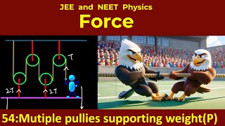 54 Newtons laws of motion  Pulley problem  IIT JEE Physics [upl. by Delanie663]