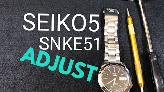 セイコー5 ベルト調整 SEIKO5 SNKE51 ADJUST [upl. by Templer]