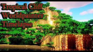 Minecraft WorldPainter Timelapse Tropical Cliff Islands [upl. by Tatiania824]