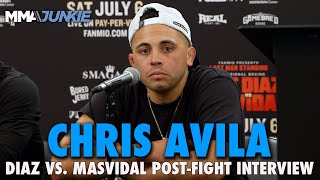 Chris Avila Reflects on Upset Win over Former UFC Champ Anthony Pettis  Diaz vs Masvidal [upl. by Kurzawa]