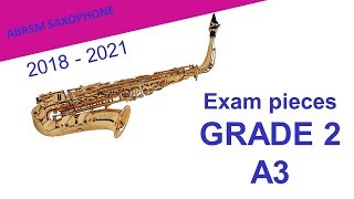 Saxophone ABRSM Grade 2 20182021 A3 William Shield’s The Ploughboy ABRSM from 2022 A9 [upl. by Sharpe]