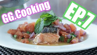 GGcooking EP07  ลาบมะเขือเทศ x SteakSalmon 600kcal ที่คุ้มค่า [upl. by Nelloc]