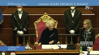 Senato la standing ovation a Liliana Segre [upl. by Lanahtan]