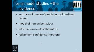 Behavioural Accounting Research BAR amp Brunswik Lens Model [upl. by Hobie]