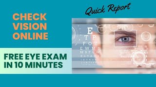 Check Your Vision Online  Free Online Eye Exam  Online Vision Screening  Test Eyes in 10 Minutes [upl. by Aivilo]