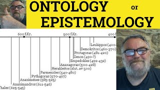 🔵 Ontology vs Epistemology  Ontology Meaning  Epistemology Examples  Ontology Defined Philosophy [upl. by Palla]