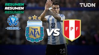 Resumen  Argentina vs Perú  CONMEBOLEliminatoria 2024  TUDN [upl. by Paloma]