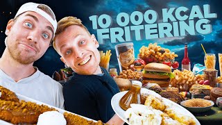 VEM ÄR BÄST PÅ FRITERING  JONAS VS SAMPE 10 000 kalorier [upl. by Enenstein]