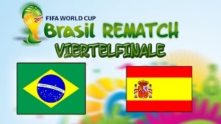 Adrenalyn XL Rematch WM 2014  Brasilien vs Spanien Halbfinale  Opening  Unboxing [upl. by Kcirttap457]