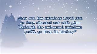 Gene Autry  Rudolph the red nosed reindeer lyrics [upl. by Nilyac]