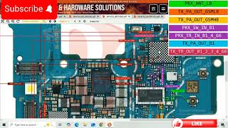 Samsung A72 network and signal diagram  samsung a725 antenna ways and circuits borneo [upl. by Nauqes]