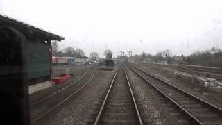 Severn Valley Railway  View from the Observation Saloon departing Kidderminster [upl. by Nauqe]