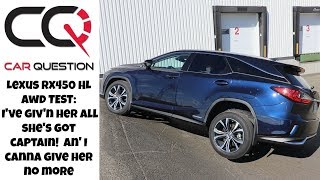 Lexus RX 450h L AWD Diagonal Test  More 1WD than AWD [upl. by Pittman876]