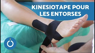 Placer une BANDE de KINÉSIOLOGIE sur la CHEVILLE 🦶🏼 Bandage Neuromusculaire Cheville [upl. by Navarro529]