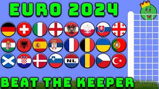 Euro 2024 Beat the Keeper Marble Race Tournament  Marble Race King [upl. by Henriques500]