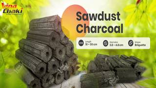 How Sawdust Briquette Charcoal is made  by Vinachaki [upl. by Aihsek43]