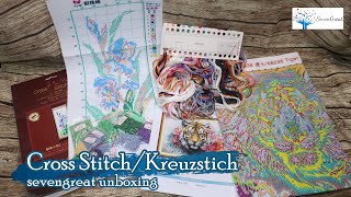 unboxing sevengreat cross stitch  coupon code [upl. by Nida]