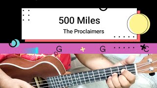 500 Miles The Proclaimers ukulele cover song chords and lyrics [upl. by Tressia]