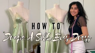 How To Drape A Bias Silk Dress [upl. by Freida]