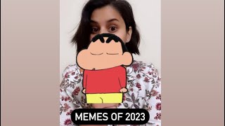 Memes pf 2023 ftShinchan [upl. by Ahsirkal]