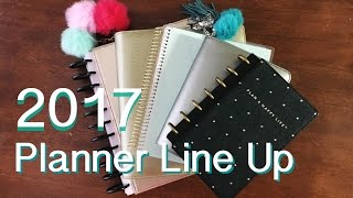 My 2017 Planner Line Up  What Im Using [upl. by Yldarb]