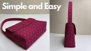 How to Sew a Hand Bag Simple and So Fast  Easy DIY AmyGDIY [upl. by Manheim]