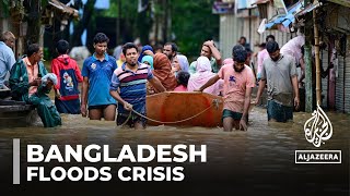 Bangladesh floods Three million people cut off by waters [upl. by Aillicirp]