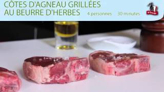 Recette Cotes d’agneau au beurre aux herbes [upl. by Atinrehs345]