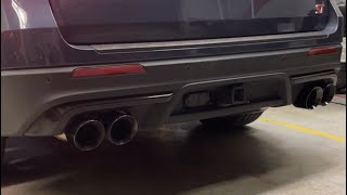 Ford Explorer ST AWE Exhaust Installation Sound Before amp After FULL SEND [upl. by Shiller584]