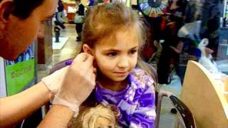 Pressley Gets Her Ears Pierced 1111 [upl. by Lindsey]