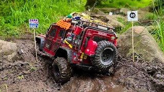 100 Gate Trail w My Top Heavy Traxxas TRX4 Defender at UK Scale Nationals [upl. by Cornall40]