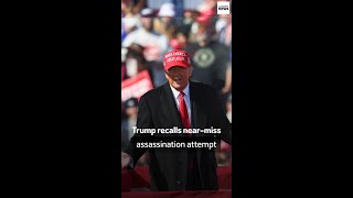 Trump recalls nearmiss assassination attempt [upl. by Dj]