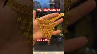 24 carate gold plated choker price 2250shortshort viral video [upl. by Arykat750]