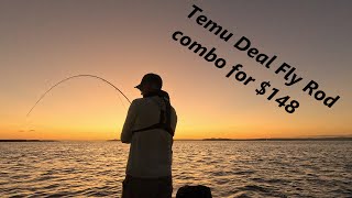 Temu fly rod combo deal for 148 fishing flyfishing [upl. by Ainivad]