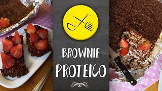 BROWNIE PROTEICO FITNESS  Cozinha FIT [upl. by Selway]