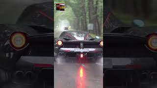 30M Ferrari LaFerrari Aperta POWERSLIDE In The RAIN [upl. by Moffat]