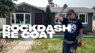 Rockdash recoat with Imasco minerals sandfloat finish [upl. by Hgielra]