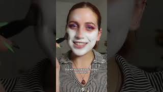 Beetlejuice Halloween Makeup Look ft Velour Lashes beetlejuice falselashes halloweencostume [upl. by Jessa]