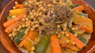 Couscous  Moroccan Couscous with Lamb and Vegetables  How To Make Lamb Couscous with Vegetables [upl. by Zoha437]