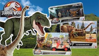 Todas las Figuras de Jurassic World Legacy Collection  Mamenchisaurus T Rex Buck y Más [upl. by Ymmik]